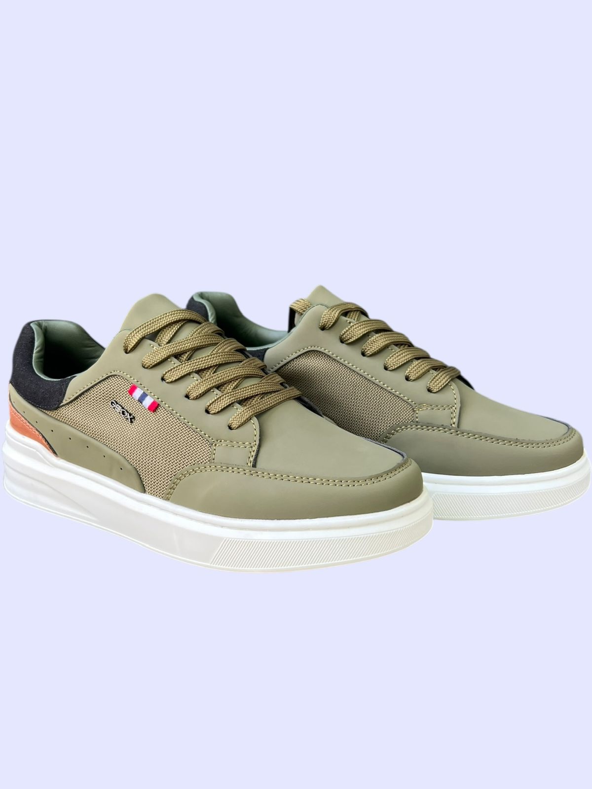 Olive Green Casual Sneakers - men's shoes online delivery Mauritius